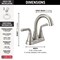 Delta Kayra Two Handle Tract-Pack Centerset Bathroom Faucet 2533LF-SSTP - alternate 7