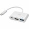 Monoprice 3-in-1 USB-C to 4K HDMI Multiport Adapter 43788 - alternate 1