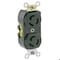 Leviton Locking Receptacle, L5-15R, 15 A, 125V AC, Single Phase, 2 Pole, Flush Mount, Screw Terminals 4700 - alternate 1