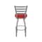 Holland Bar Stool Co 410 Jackie Stainless Steel 36in Swivel Bar Stool with Canter Red Seat 41036SS011 - alternate 9