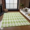 Homeroots 8' X 10' Lime Green And Ivory Geometric Washable Indoor Outdoor Area Rug 577064 - alternate 7
