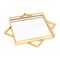 Homeroots 24" Gold Metal Geo Square Accent Mirror 574029 - alternate 8