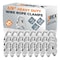 Jrex Safety Galvanized Steel Wire Rope Cable Clip Clamp - 3/8" U-Bolt Style, 24PK GCC38-JR-24PK - alternate 1
