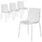 Leisuremod Astor Plastic Dining Chair with White Steel Base in Clear, 4PK ACW-20CL4 - alternate 1