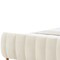 Homeroots Beige Solid Wood King Tufted Upholstered Velvet Bed Frame 544847 - alternate 7