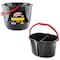Libman Commercial Libman 4 Gal. Clean & Rinse Bucket, Dual Chamber, Black 1055 - alternate 3