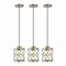 Jonathan Y Marelle 6.5" 1-Light Farmhouse Industrial Iron Filigree Caged Jar LED Pendant, Antique Silver, 3PK JYL7909C-SET3 - alternate 11