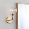 Jonathan Y Caleb 6" 1-Light Contemporary Transitional Iron/Glass LED Vanity Light, Brass Gold/Black JYL9009A - alternate 5