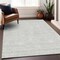 Homeroots 5' X 8' Silver And Gray Geometric Washable Indoor Outdoor Area Rug 602450 - alternate 8