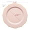 Smarty Had A Party Pink w/Gold Rim Round Blossom Plastic Dinnerware  Set (120 Dinner Plates+120 Salad Plates), 240PK 4840PG-VP-CASE - alternate 10