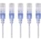 Monoprice Slim Cat6A Patch Cable, 5 Pack, 10 ft.Whit 15144 - alternate 1