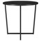 Homeroots 20" Black Wood And Steel Round End Table 544238 - alternate 8