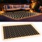 Pure Garden Outdoor Patio Rug w/ LED Lights 8x10 Outdoor Rug Plastic Straw Patio Mat Outdoor Waterproof Carpet 50-LG1491 - alternate 7