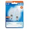 Sylvania LED Lamp, Decorative, C7 Lamp, 11 W Equivalent, E12 Lamp Base, Clear, White Light, 6500 K Color Temp 78563 - alternate 1