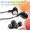 Maxell In-Ear Wired Type-C Connection Earbud w/4 ft Cord, Black 199261 - alternate 4