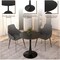 Leisuremod Bristol Modern Round Dining Table with MDF Wood Top and Steel Pedestal Base BTBL-27BL - alternate 5