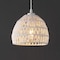 Jonathan Y Campana 8.25" 1-Light Bohemian Modern Woven Rope/Iron LED Pendant, White JYL6512A - alternate 10