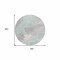 Homeroots 8' Blue Teal Blue And Gray Round Abstract Washable Indoor Outdoor Area Rug 611248 - alternate 9