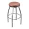 Holland Bar Stool Co 802 Misha Stainless Steel 36in Swivel Bar Stool with Medium Oak Seat 80236SSMedOak - alternate 1