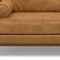 Homeroots 89" Sienna Leather Sofa With Brown Legs 640973 - alternate 6