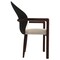 Leisuremod Opaline Series Elegant Wooden Dining Chair in Black Velvet and Taupe, 2PK OC24BLTP2 - alternate 9