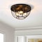 Jonathan Y Lyla 15.8 in. 3-Light Rustic Farmhouse Iron LED Flush Mount, Wood Finished/Oil Rubbed Bronze JYL1308A - alternate 9