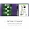 Zoro Select Earth's Choice Plant-Based Durable Fashion View Binder, 3 Rings, 2" Capacity, 11 x 8.5, Purple, PK2 SAMU86608 - alternate 2