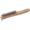 Prosource Wire Brush with Scraper, 1-3/4 in L Trim, Zinc Bristle, 3/4 in W Brush, 10-1/4 in OAL TGE-WB416 - alternate 1