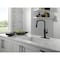 Delta Nicoli Single Handle Pull-Down Kitchen Faucet, 11.06 in, Matte Black 19868LF-BL - alternate 6