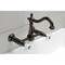 Kingston Brass Two-Handle Wall Mount Bridge Kitchen Faucet, Oil Rubbed Bronze KS1265PX - alternate 4