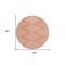 Homeroots 8' Salmon And Ivory Round Geometric Washable Indoor Outdoor Area Rug 598618 - alternate 7
