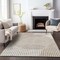 Homeroots 8' X 10' Beige And Ivory Geometric Washable Indoor Outdoor Area Rug 597604 - alternate 9