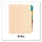 Medical Arts Press Six-Tab Medical Chart Indexes, Side Tab, Assorted Medical, Manila, 65PK 33159 - alternate 3