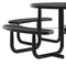 Flash Furniture Round Black, Polyethylene, Steel, 82.5 in L SLF-EMR46ADA-HL60L-BK-GG - alternate 7