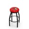 Holland Bar Stool Co 36" Blk Wrinkle Ottawa Senators Swivel Bar Stool, Accent Ring L8B2B36OttSen - alternate 1