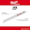 Milwaukee Tool 12 in x 8/12 TPI, Reciprocating Saw Blade, 5 PK 48-00-5094 - alternate 8
