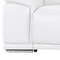 Homeroots 134" White Top Grain Leather Reclining USB Sofa And Storage 643705 - alternate 6