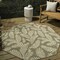 Jonathan Y Nevis Palm Frond Brown/Beige 8 ft Octagon Indoor/Outdoor Area Rug SMB119A-8TGN - alternate 1