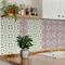 Homeroots 12" X 12" Vintage Green and Taupe Mosaic Peel and Stick Removable Tiles 556414 - alternate 8