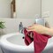 Supremeplus Premium Red Hand Towels, 16 in x 27 in, Pack of 12, 12PK SP-1278 - alternate 5