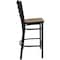 Flash Furniture Black Ladder Stool-Mah Seat, PK2 2-XU-DG697BLAD-BAR-MAHW-GG - alternate 7