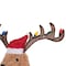 Sunjoy 34 in. Christmas Lighted Fabric Dog, 3D Tinsel Santa Dog Outdoor Garden Yard Lawn D116019500 - alternate 6