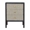 Homeroots 24" Brown Solid Wood Three Drawer Nightstand 651858 - alternate 1