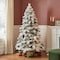 Homeroots 7' Pre Lit Full Flocked Pine Christmas Tree 713068 - alternate 3