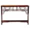 Bali & Pari Sebalio Marbled Tortoise Natural Rattan Console Table 259-14305-ZORO - alternate 8