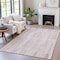 Homeroots 9' X 12' Coral And Beige Striped Washable Indoor Outdoor Area Rug 631537 - alternate 8