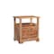 Homeroots Three Piece Brown Solid Wood Bedroom Set 554222 - alternate 9