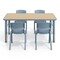 Flash Furniture 7 PC Plastic Activity Table and 6 Chairs Set, 10.5 inSeat Height-Dusty Blue YU-YCY-060-0034-RECT-TBL-DSTYBL-GG - alternate 8
