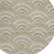 Homeroots 8' Taupe Fern Green And Ivory Round Geometric Washable Indoor Outdoor Area Rug 615244 - alternate 8