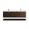 James Martin Vanities Allamari 72" Double Vanity, Sable w/ Single Hole 3 CM Victorian Silver Silestone Top D640-V72-SBL-3VSL - alternate 1